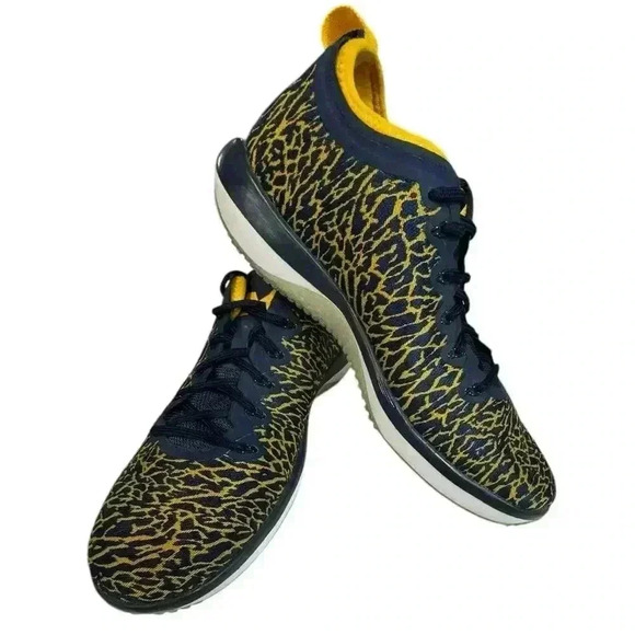 NIKE Size 8 - Jordan Trainer 1 Low Michigan 2016
Yellow / Blue Shoe - Picture 16 of 16